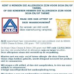 Allergiewaarschuwing Aldi Kraax Chips Cheese & Onion