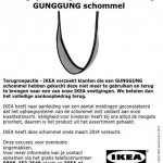 Terughaalactie IKEA schommel Gunggung
