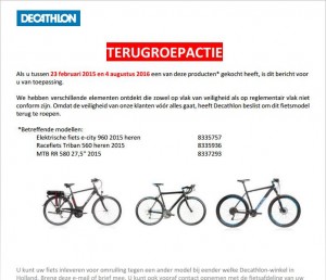 recall_decathlon_e-city_triban_mtb-fietsen