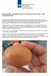 Advertentie belangrijke veiligheidswaarschuwing eieren uit Spanje