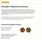 Advertentie allergenenwaarschuwing tulbanden Jumbo en La Place