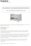 Advertentie veiligheidswaarschuwing Bopita babybed Sven