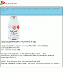 Advertentie terugroepactie Epigenar Support Glutathion HPU formule