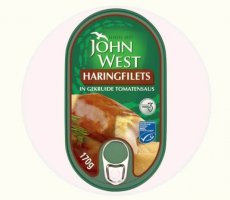 Terugroepactie John West Haringfilets in Gekruide Tomatensaus