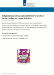 Melding terugroepactie Lateral Nutrition Rocket Ride Pre-Workout Purple Candies