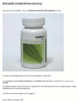 Terugroepactie Ayurveda Company Karela tabletten